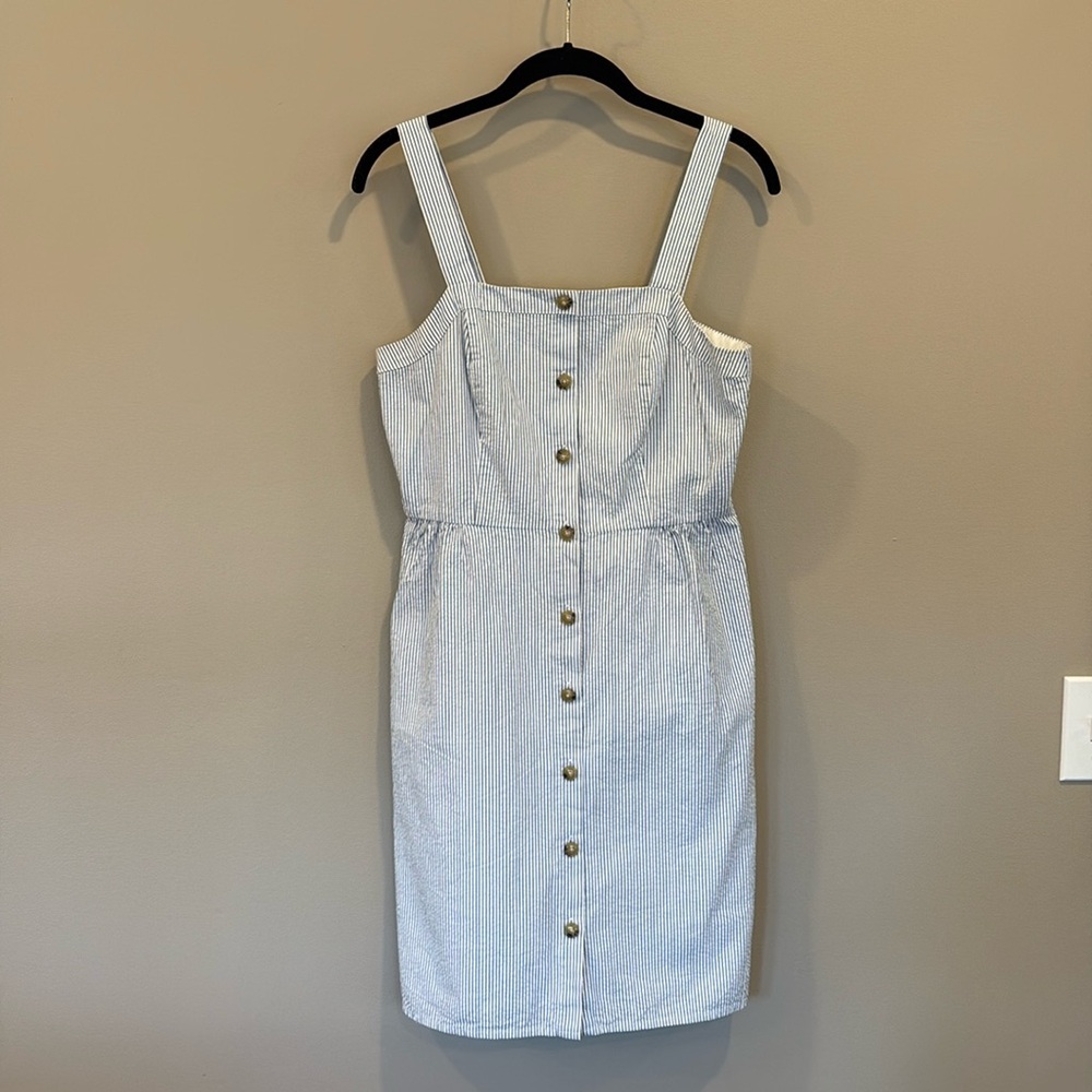 Seersucker J Crew Dress